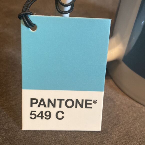Pantone 549 C Light Blue Coffee Mug Whitbread Wilkinson Fine China NEW with Tags - Picture 3 of 11